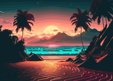 Sunset Beach Landscapes