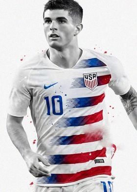 Christian Pulisic Painting