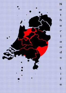 Netherlands map fan art