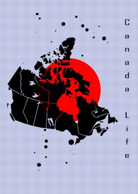 Canada map fan art