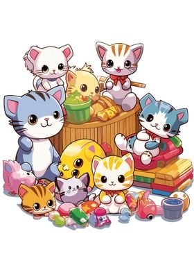 Cats Kawaii Animals