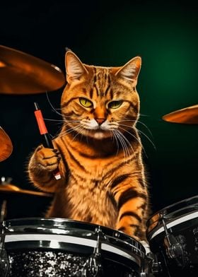 Cat Drummer