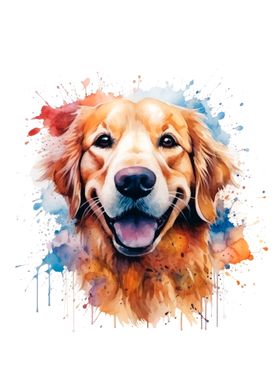 Golden Retriever Painting