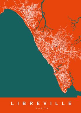 MAP LIBREVILLE GABON