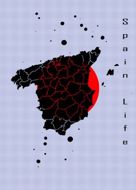 Spain map fan art