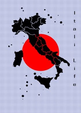 Itali map fan art