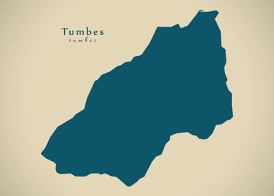 Tumbes Peru region map