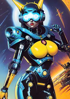 Futuristic Cyber Girl
