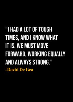 David De Gea Quote 