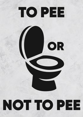 to pee or not to pee