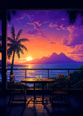 Hawaiian Island Sunset