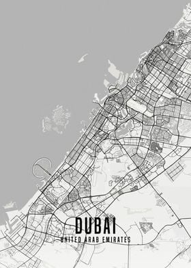 UAE Dubai City Map