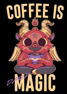 Baphomet Coffee Lover Art