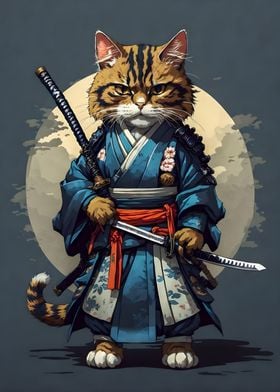 Samurai Cat vintage