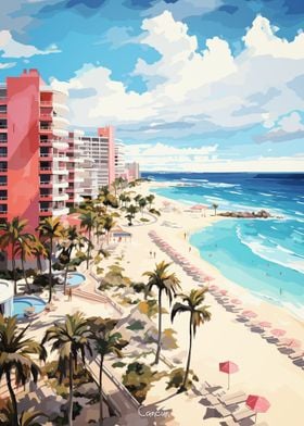 CANCUN Oil Painting