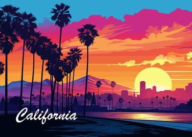 Sunset In California