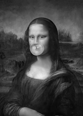 MONA LISA Bubble B W