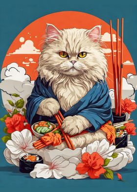 persian cat vintage japan