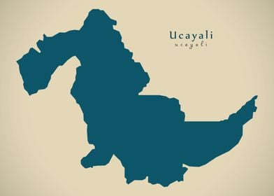 Ucayali Peru region map