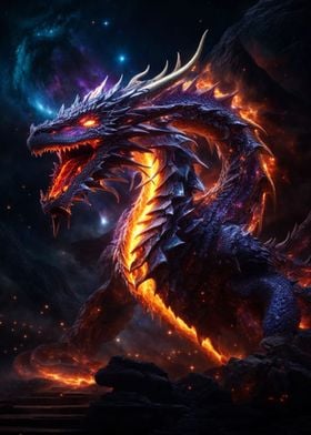 Dragon Fire Night Galaxy