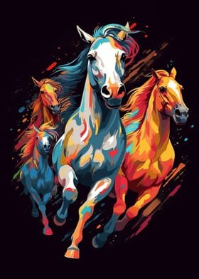 Horse Geometric Art