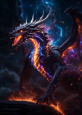 Dragon Fire Night Galaxy