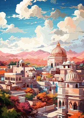 JAIPUR Oil Painting