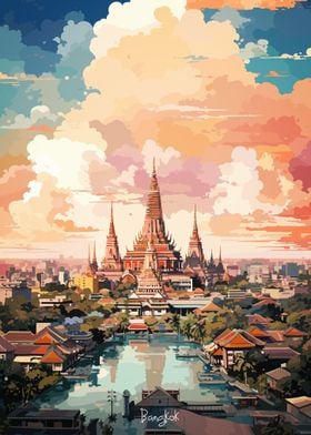 BANGKOK Oil Painting