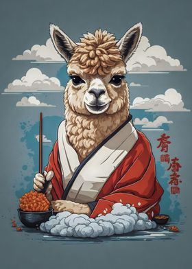 Alpaca Traveling to japan