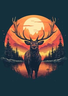 deer realistic art style