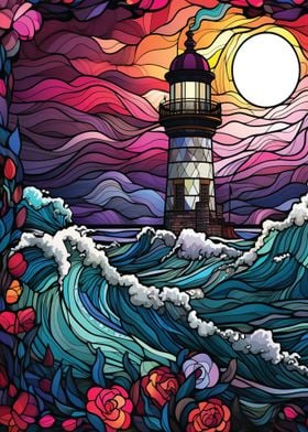 Lighthouse Stained Glass