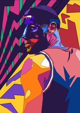 Basketball Player Pop Art