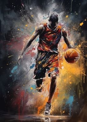 Powerful Basketball Player