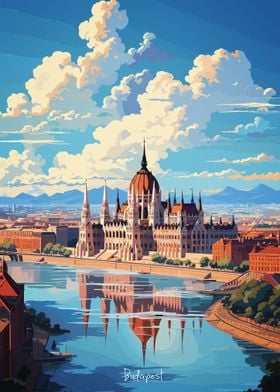 BUDAPEST Oil Painting