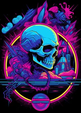 Skull Synthwave