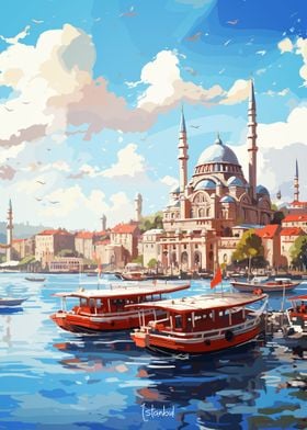 ISTANBUL Oil Painting