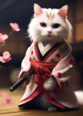 Epic Samurai Cat cute
