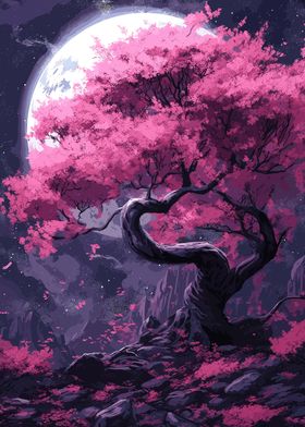 Sakura Moon Tree