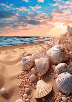 Shells at the Sea Beach 