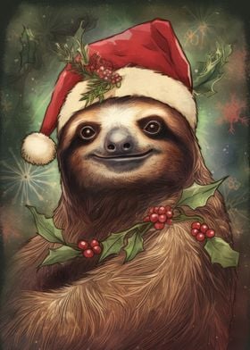 Christmas Sloth