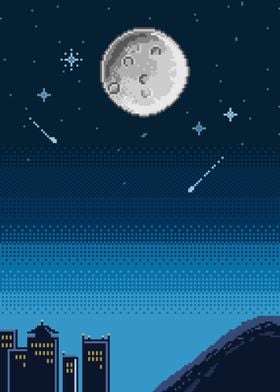 Starry Night Pixel