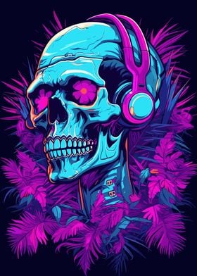 Skull Synthwave