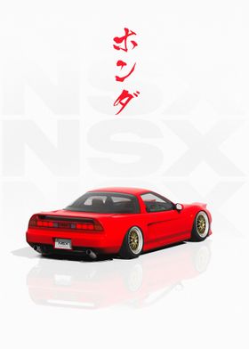 Red JDM Honda NSX