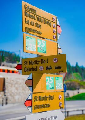 St Moritz sign