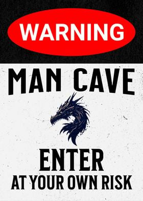 MAN CAVE DRAGON BLACK