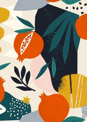 Kitchen Fruits Art Print