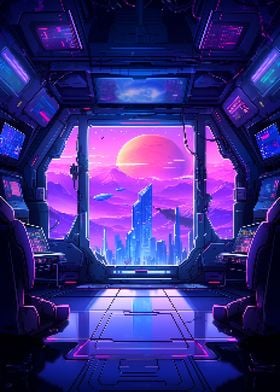 Spaceship Interior Pixel