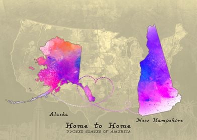 Alaska to New Hampshire