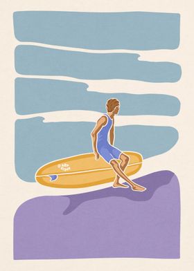 Surf boy longboard