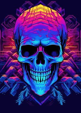 Skull Synthwave